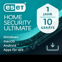 ESET Home Security Ultimate 2025 ESD 10 Geräte 1 Jahr DE Win Android iOS