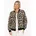 Damen Gr XXL beige Bouclé Obermaterial 100 Polyester gemustert mehrfarbig taillenbedeckt ohne Ausschnitt Rippbündchen Jacken Bomberjacke stylisch kuschelig Rippbündchen