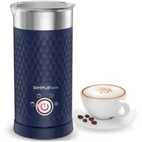 SIMPLETASTE Milchaufschäumer, 4-in-1 Elektrischer Milchdampfgarer, Automatischer Heiß- und Kaltschaumbereiter und Milchwärmer für Latte, Cappuccino, Macchiato