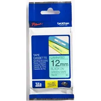 Brother Beschriftungsband Schriftband TZE731 12mm schwarz/grün (25 Stück)
