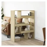 vidaXL Raumteiler Sonoma-Eiche 100x33x125,5 cm Holzwerkstoff
