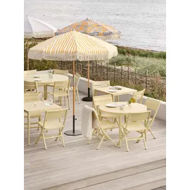 Brafab Bigby Gartentisch Ø 100 x 73 cm Gelb/Grau