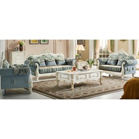 JVmoebel Sofa Sofagarnitur Set 3+2+1 Sitz Wohnzimmer Garnitur Design Klassisch 3tlg, Made in Europe blau