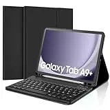 Samsung Tablet A9 Plus Tastatur - Galaxy Tab A9 Plus Hülle mit Tastatur, [QWERTZ Deutsches] Tastatur Magnetische Kabelloser Bluetooth Abnehmbar für Samsung Galaxy Tab А9+/A9 Plus 2023 11 Zoll