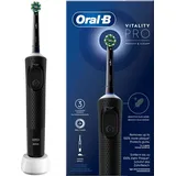 Oral-B Vitality Pro D103 Protect X Clean (Cross Action Schwarz) + WTYCZKA UK - Schwarz