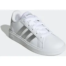 adidas Grand Court Lifestyle Tennis Lace-Up Kids Cloud White / Matte Silver / Matte Silver 33