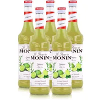 Monin Sirup Limone 700ml - Cocktails Milchshakes Kaffeesirup (5er Pack)