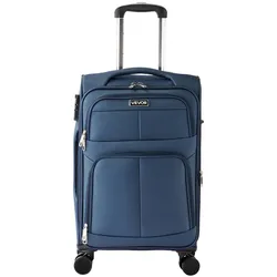 VEVOR Reisetasche Reisekoffer Weichgepäck mit Spinner-Rädern Handgepäck Blau