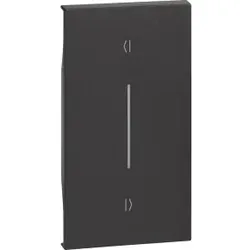Legrand KG05M2V LivingNow 2-mod. Tastenabdeckung Auf-Ab für vert. Installation, Farbe Black 1