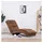 vidaXL Chaiselongue Braun Wildleder-Optik