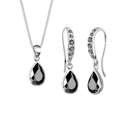 Elli Elli Schmuckset Tropfen Zirkonia 925 Sterling Silber Schmuck-Set   Damen 