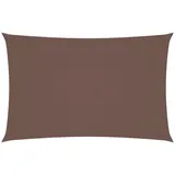 furnicato Sonnensegel Oxford-gewebe Rechteckig 4x7 M Braun