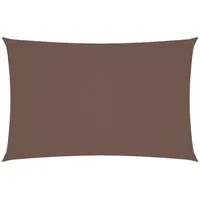 furnicato Sonnensegel Oxford-gewebe Rechteckig 4x7 M Braun