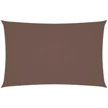 furnicato Sonnensegel Oxford-gewebe Rechteckig 4x7 M Braun