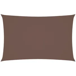 furnicato Sonnensegel Oxford-gewebe Rechteckig 4x7 M Braun