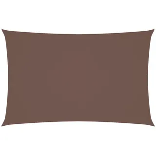 furnicato Sonnensegel Oxford-gewebe Rechteckig 4x7 M Braun