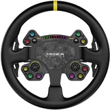moza racing RS V2 Steering Wheel Round - Leather (33 cm) - Wireless Wheel - PC