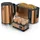 Arendo Frühstücks-Set, 4-Scheiben Langschlitztoaster, Wasserkocher 2200W, 6er Eierkocher, Kupfer
