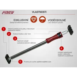 PIHER Lastenstange 200 bis 375 cm