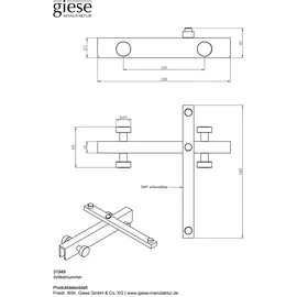 Giese GmbH Garderobenhaken Sky Schwarz