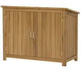 furnicato Geräteschrank Gartenschrank Holzkommode 110x50x85 cm Braun (1-St) braun