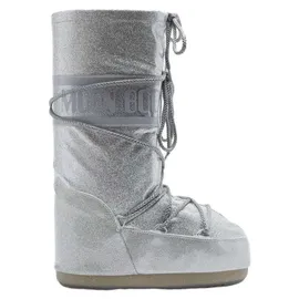 MOON BOOT Icon Glitter Silber 35