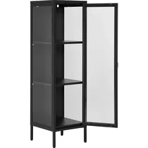 VCM Vitrine Brisbane 40 x 35 x 140 cm Schwarz