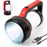 Duronic RL74 LED Taschenlampe Campinglampe 10000mAh Akku Handlampe Notfall