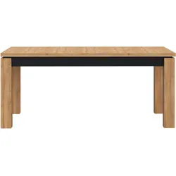 Esstisch FORTE "Kaszimiro", braun (waterford eiche, schwarz, waterford eiche), B:180,4cm H:78,2cm T:90,4cm, Tische