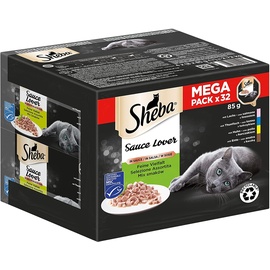 Sheba Sauce Lover Multipack 32 x 85 g
