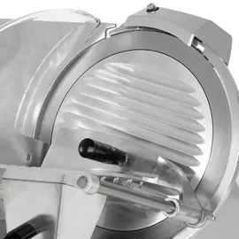 Vertes Gastro Aufschnittmaschine Schneidemaschine, Elektrisch mit 250W, Messer mit 300mm Durchmesser, Schnittstärke 0 bis 15mm, Allesschneider mit Aluminium Gehäuse, Inkl. Schleifstein
