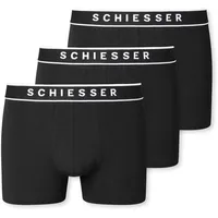 SCHIESSER 95/5 Shorts Organic Cotton webgummibund schwarz L 3er Pack