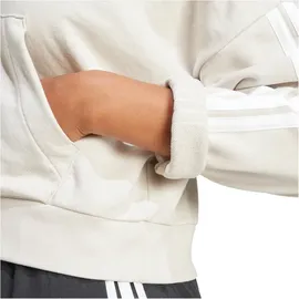 adidas Essentials 3-Streifen French Terry Quarter-Zip Hoodie Wonder Alumina / White XS