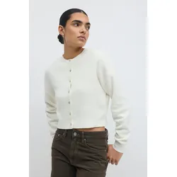 Knitted cardigan - White - L