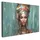 onlywow Leinwand Bilder Abstraktes Porträt XXL 150x100 cm