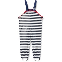 Playshoes Matschhose Regenlatzhose Ungefüttert Unisex Kinder Wind- und wasserdichte Regenhose Regenbekleidung, Maritim, 86