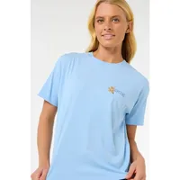 Rip Curl La Joya Relaxed Tee mid blue XS