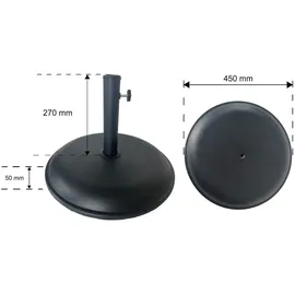 casa.pro Sonnenschirmständer Bionaz Ø45x5 cm Sonnen- - Sichtschutz, Sonnenschirmständer