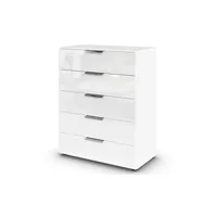 Möbel Kraft Kommode Flipp Glas Weiß