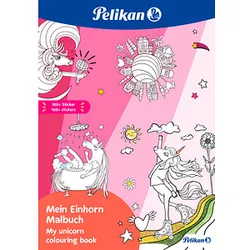 Pelikan Einhorn mit Sticker Malbuch