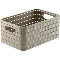 Rotho Aufbewahrungskorb Country 4 l 23,7 x 15,8 x 10,8 cm cappuccino
