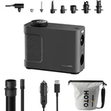 HOTO Air Pump Master QWCQB002 Tragbarer Kompressor, Pumpe (3x 2500 mAh, 150 PSI, 350 L, 12V)
