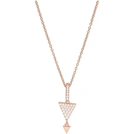 Smart Jewel Kette mit Anhänger Zirkoniasteinen rosé vergoldet Silber