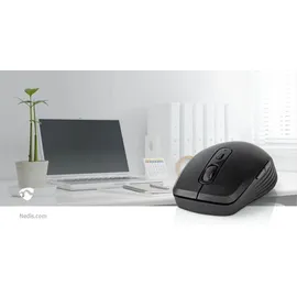 Nedis Drahtlos Maus Schwarz