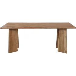 Esstisch SIT "ACACIA WAVE", beige (natur, natur, natur), B:200cm H:75cm T:100cm, Akazie massiv, Tische, mit ausgeprägter Maserung