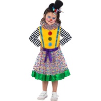 Funidelia | Clown Kostüm Deluxe für Mädchen Clowns, Zirkus, Lustige & Ausgefallene - Kostüm für Kinder & Verkleidung für Partys, Karneval & Halloween - Größe 7-9 Jahre - Gelb