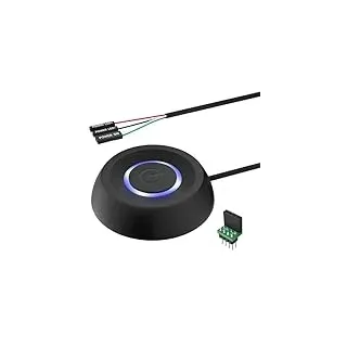 PC-Netzschalter Desktop Schalter: Computer Power Button PC External Power Switch LED PC Power Supply Button für Computer Motherboard