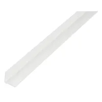 GAH Alberts Alberts Winkelprof. gleichsch., ungelocht L1000x B15x H15x S1, 2mm Kunststoff weiß
