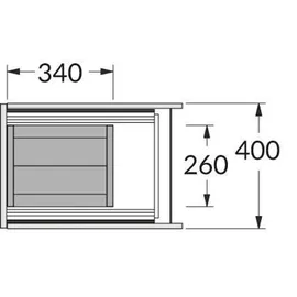HAILO Wertstoffbox 53 l Dunkelgrau