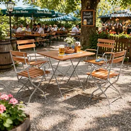 Mojawo Biergarten Set 3-tlg. Silber
